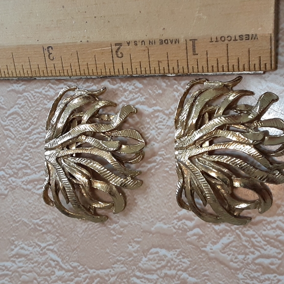 Vintage Mod 60's Goldtone Musi Shoe Clips - Picture 5 of 6